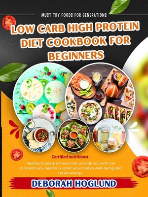 cover image of Low Carb High Protein Diet Cookbook for Beginners